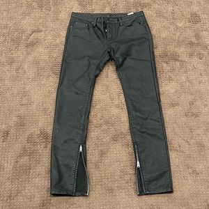 MNML Leather Jeans Sz 33